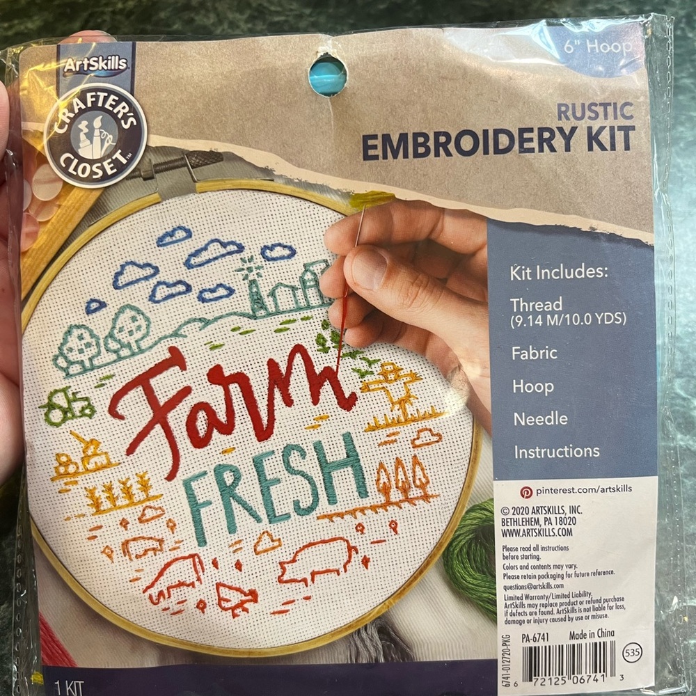 ArtSkills “Farm Fresh” Embroidery Kit